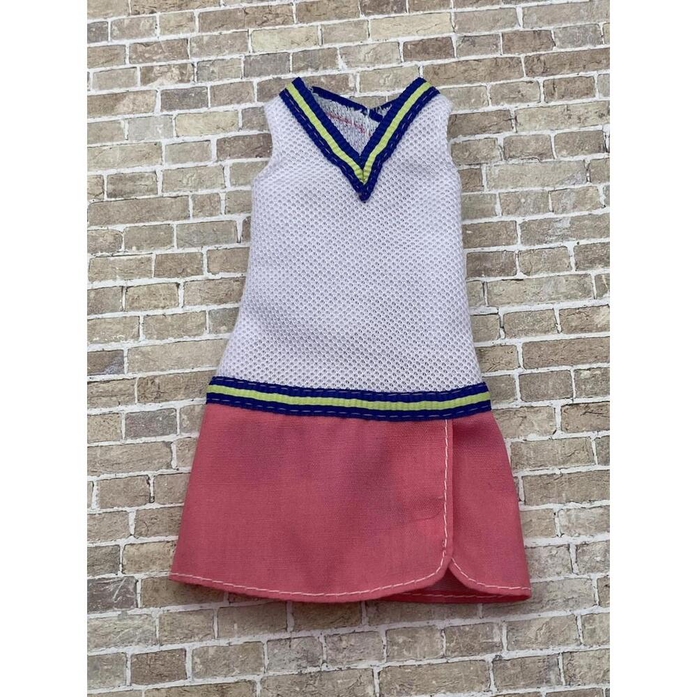 Barbie Clothes~ Tennis Dress Pink White Blue